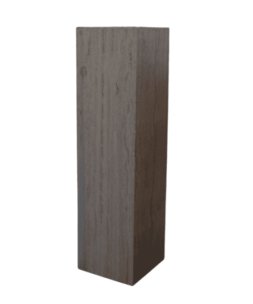 ROU Travertine Pedestal, 10.75"Lx10.75"Dx40"H