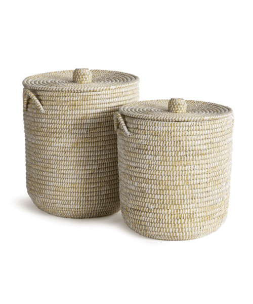 Riverglass Hamper Baskets (Set of 2)