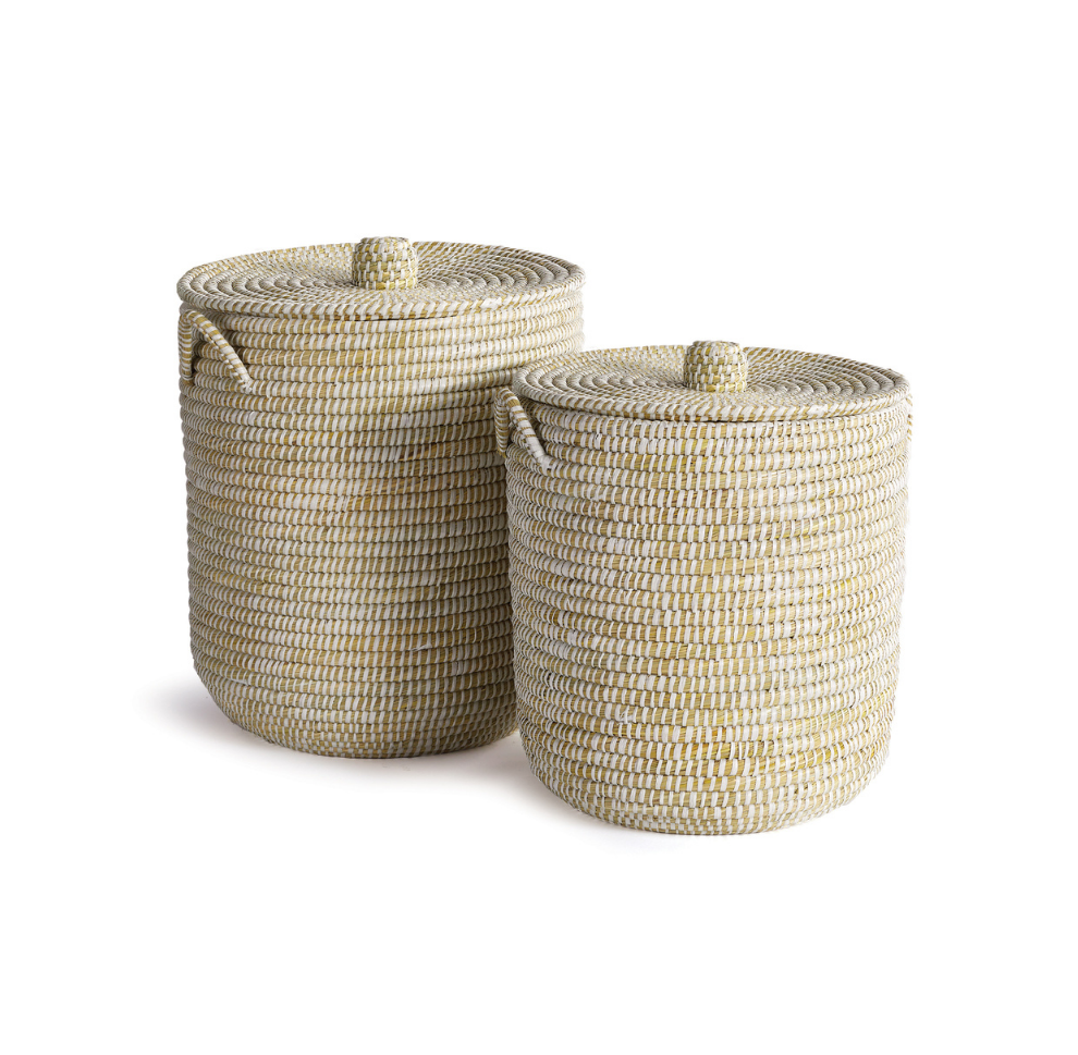 Riverglass Hamper Baskets (Set of 2)