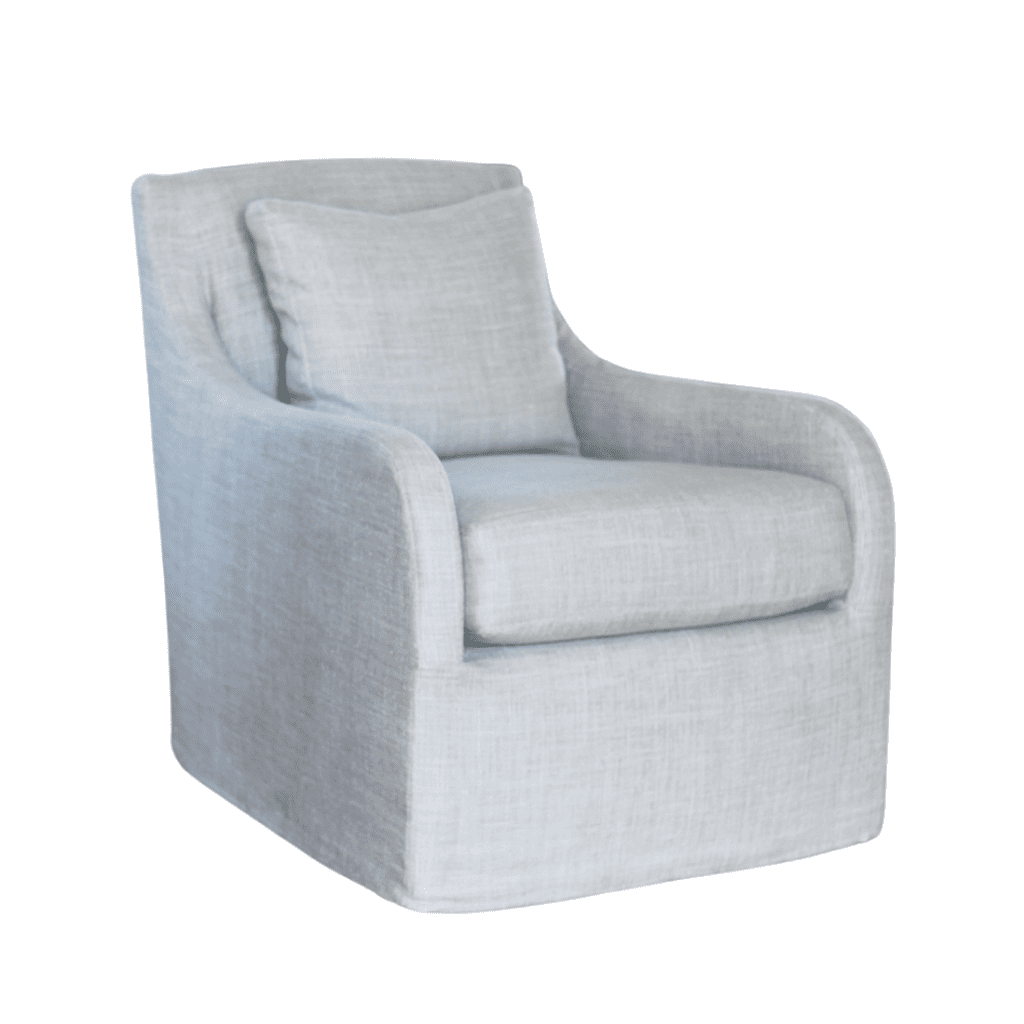 teal green sophie upholstered swivel chair